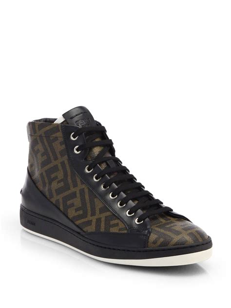 latest fendi sneakers|men's fendi high top sneakers.